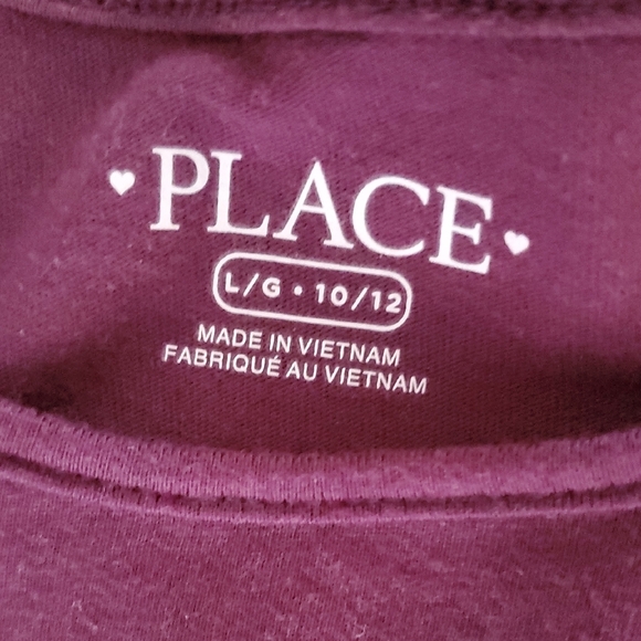 The Children's Place Girls Long Sleeve Purple Dress - Size L (10/12) - Picture 2 of 8